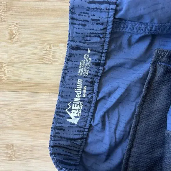 REI Trailsmade Amphib Shorts Women’s M Blue Gray Thunder Pattern Quick Dry - Picture 4 of 8